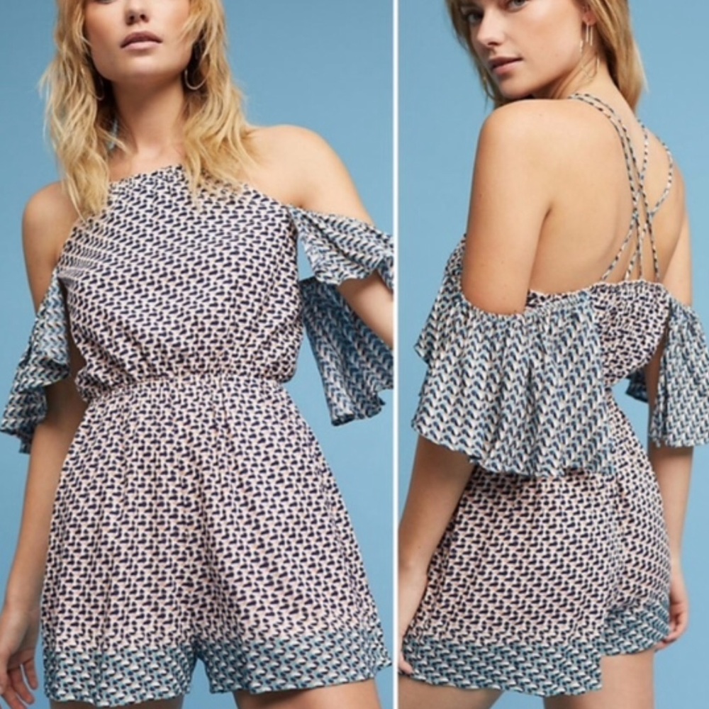 Anthropologie - Elevenses Printed Romper